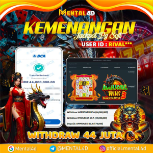 BUKTI JACKPOT SLOT MAHJONG WINS 3 BLACK SCATTER WD 44 JUTA