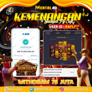 BUKTI JACKPOT SLOT WILD BOUNTY SHOWDOWN WD 75 JUTA