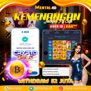 BUKTI JACKPOT SLOT CRYPTO GOLD WD 52 JUTA