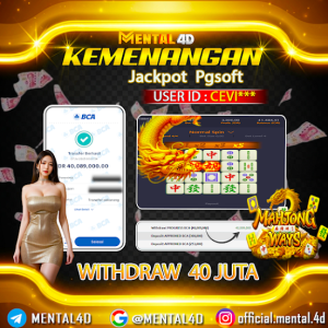BUKTI JACKPOT SLOT MAHJONG WAYS WD 40 JUTA