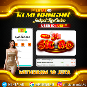 BUKTI JACKPOT LIVE CASINO SIC BO WD 10 JUTA